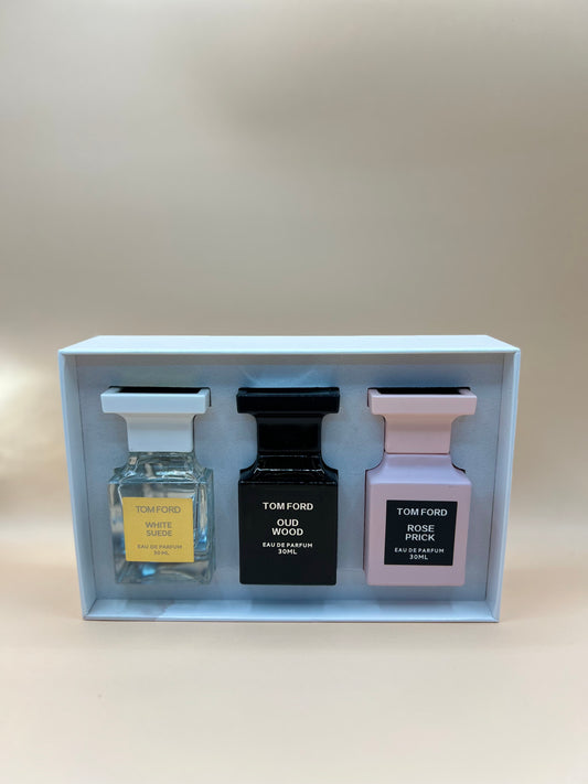 Set Tom Ford 3x30 ml ✨ White Suede • Oud Wood • Rose Prick