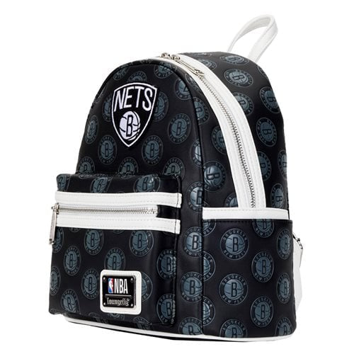 NBA Loungefly Brooklyn Nets Mini Mochila - Cosmo Girl Fashion