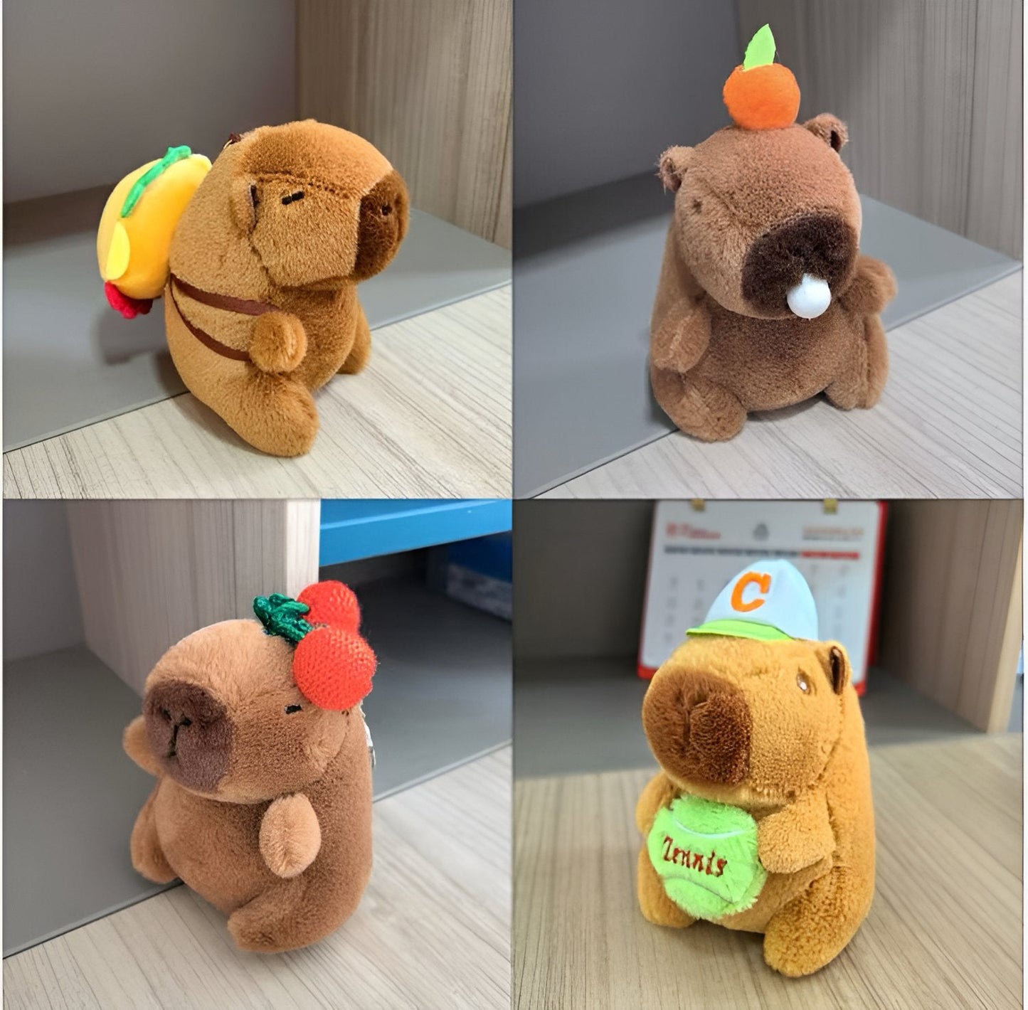 Llavero Capibara de peluche con Frutas Magnéticas – Calidad Premium | MRBL-63
