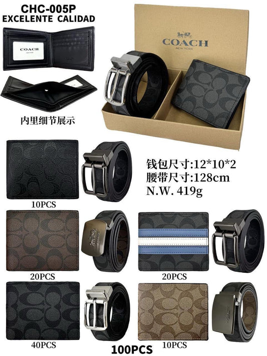 Set Coach Cartera +Cinturon +Caja de Regalo (F2) CHC-005P🎁