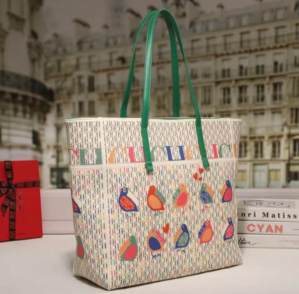 Bolsa duo Tote C/H para dama 18401 incluye pochette