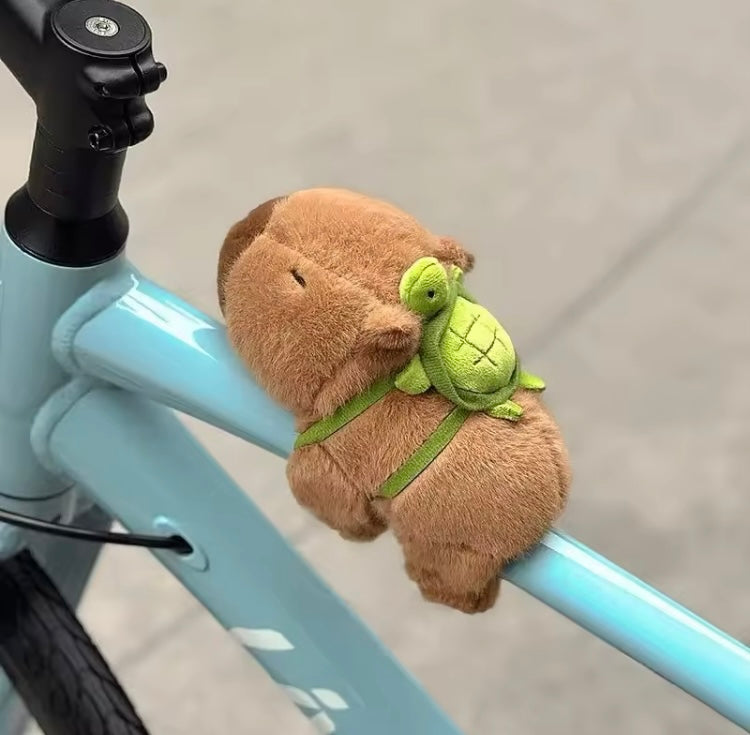 Capibara Peluche Pulsera Musical 🎶 Mochila de Tortuga 17 cm (J2) MRYK-55