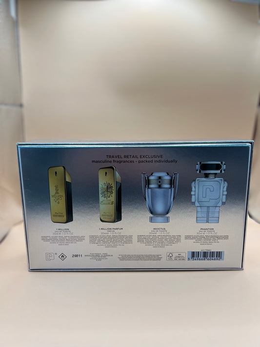 Set Paco Rabanne 4x30 ml 🌟 1x Invictus • 1x Phantom • 2x One Million