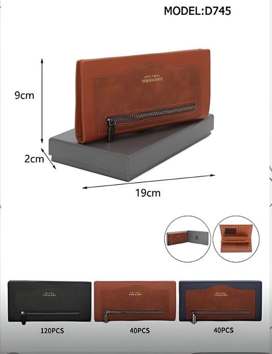 Cartera ejecutiva tipo chequera modelo D745