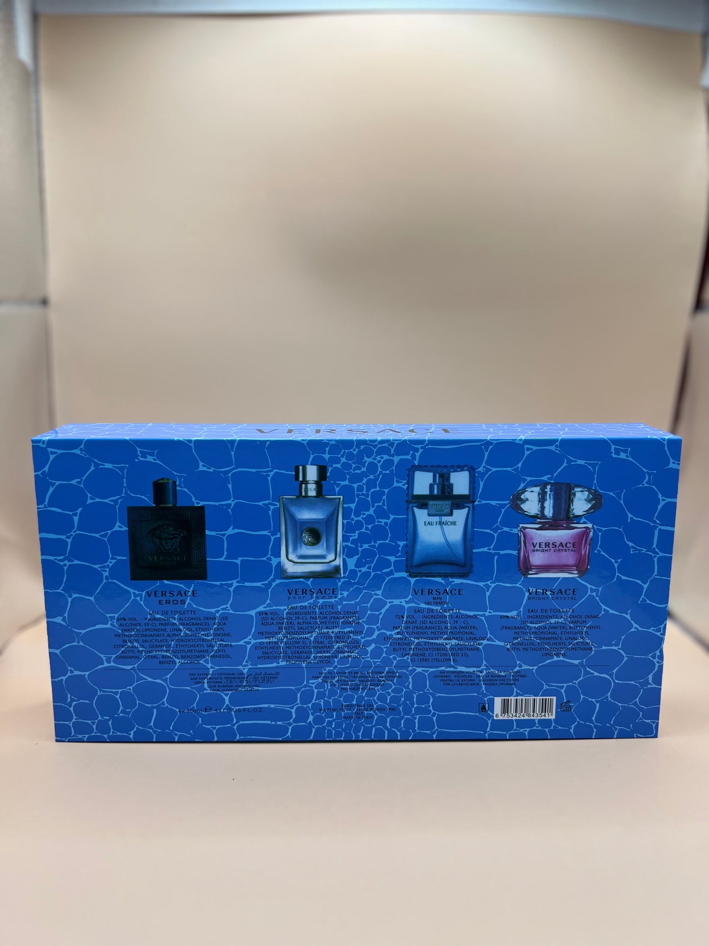 Set Versace 4x30 ml 🌟 Man Eros • Man • Bright Crystal • Pour Homme