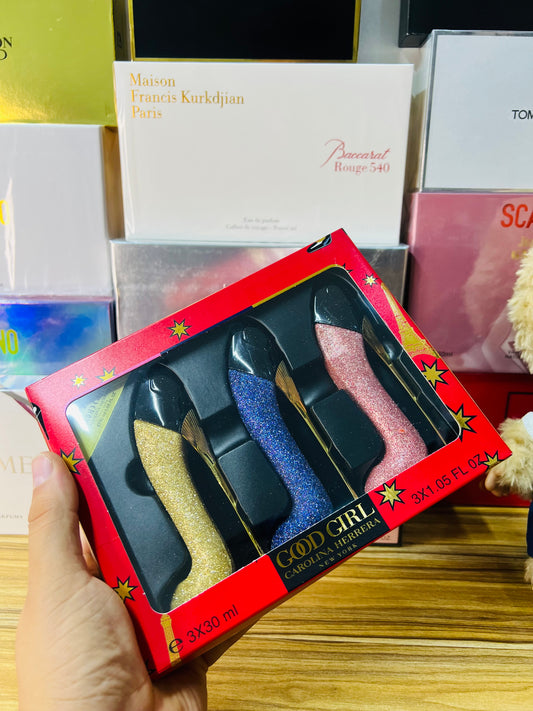 Set Carolina Herrera Good Girl – 3 Perfumes de 30 ml c/u
