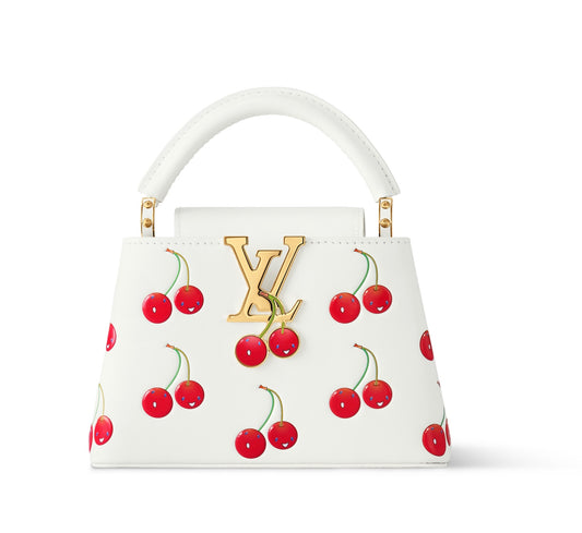 Bolsa Crossbody L/V para dama 100 por ciento piel genuina  edición limitada/ takas/hi mura/ kami/ cherry 98147-1