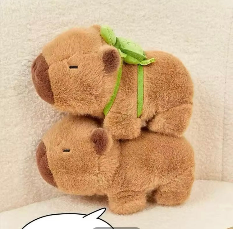 Capibara Peluche Pulsera Musical 🎶 Mochila de Tortuga 17 cm (J2) MRYK-55
