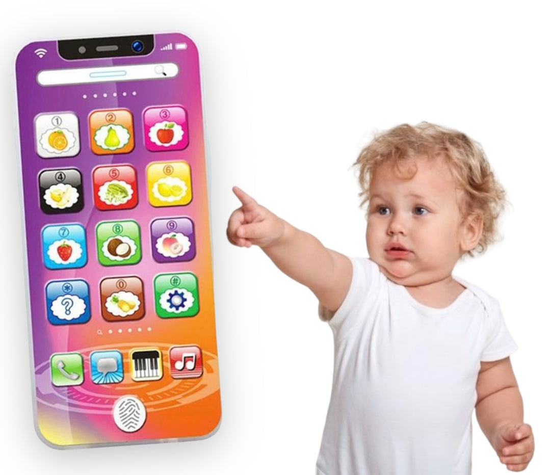 Telefono Movil De Aprendizaje Para Niños Musica Y Luces Toy Phone,Tactil.